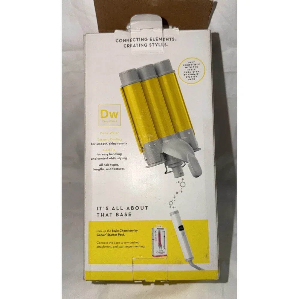 Conair Style Chemistry Triple Barrel Hair Waver Attachment For Use With Style